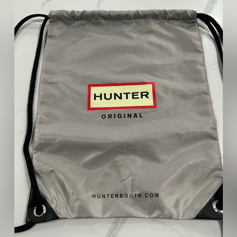 Hunter Silver Drawstring Backpack - image 1